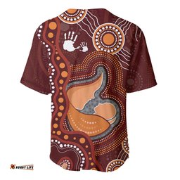 Australia Mother's Day Indigenous Baseball Jersey Shirt Aboriginal Art