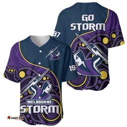 Storm Rugby Baseball Jersey Shirt Est 1997 Indigenous Art 07