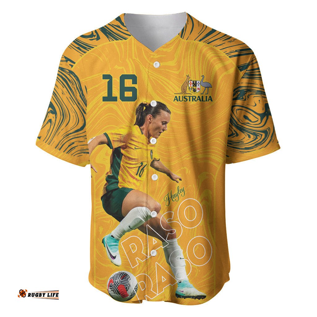 Hayley Raso Australia Matildas Baseball Jersey Shirt