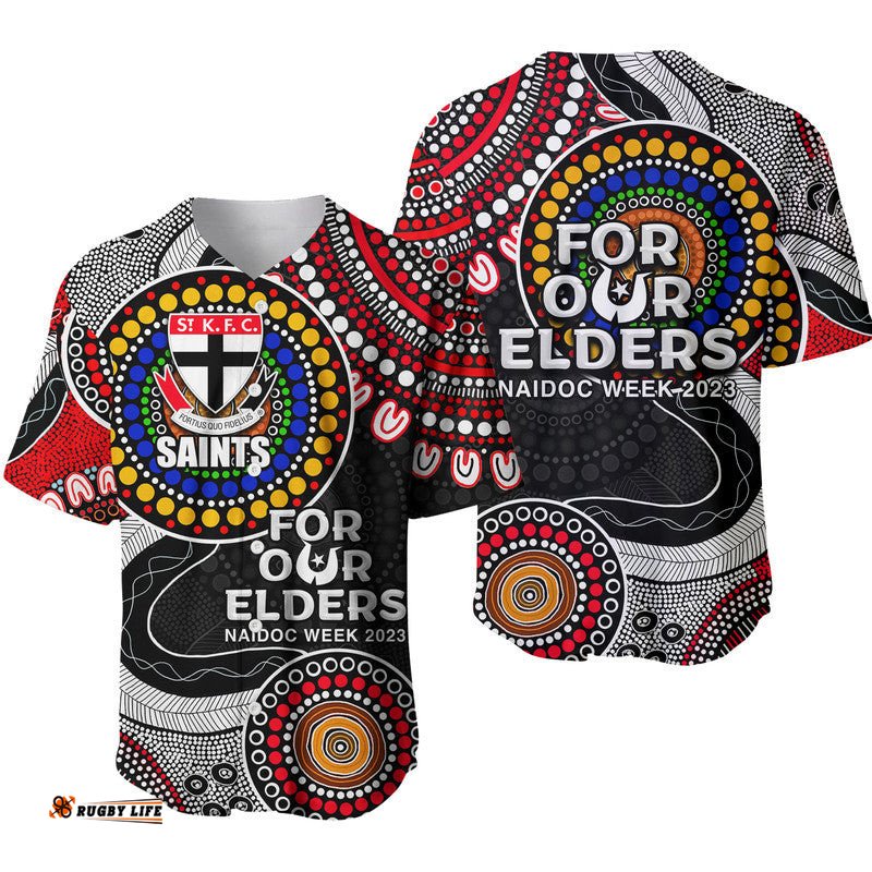 Saint Rugby Baseball Jersey Shirt NAIDOC Aboriginal