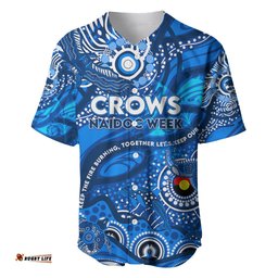Custom NAIDOC Week 2024 Cats Baseball Jersey Shirt Aboriginal Animals Keep The Fire Burning