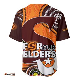 Scorchers BBL Baseball Jersey Shirt Aboriginal NAIDOC For Our Elders