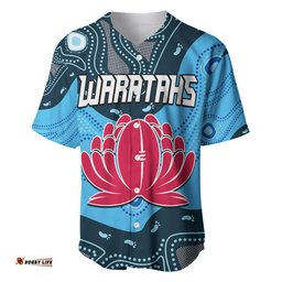 Waratahs Rugby Baseball Jersey Shirt NSW Indigenous