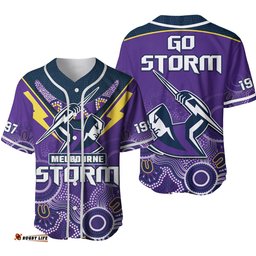Melbourne Storm Rugby Baseball Jersey Shirt Indigenous Boomerang Gradient Style 02
