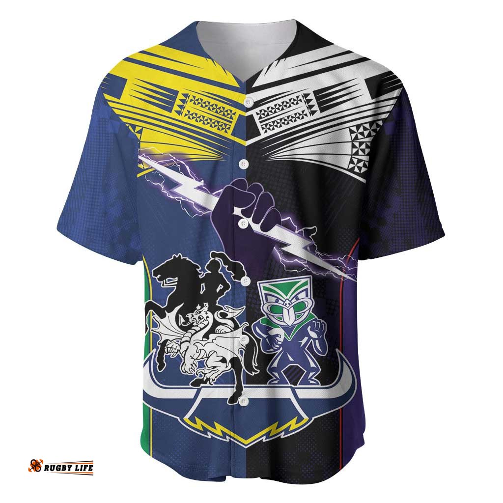 Custom Dragons Cowboys Combine Storm Warriors Baseball Jersey Shirt Sport Style Version 01