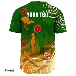 Custom Anzac New Zealand Maori Australia Indigenous Baseball Jersey Shirt