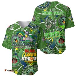 Personalised NAIDOC Week 2024 Raiders Baseball Jersey Shirt Australia Fire Burning