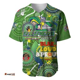 Personalised NAIDOC Week 2024 Raiders Baseball Jersey Shirt Australia Fire Burning