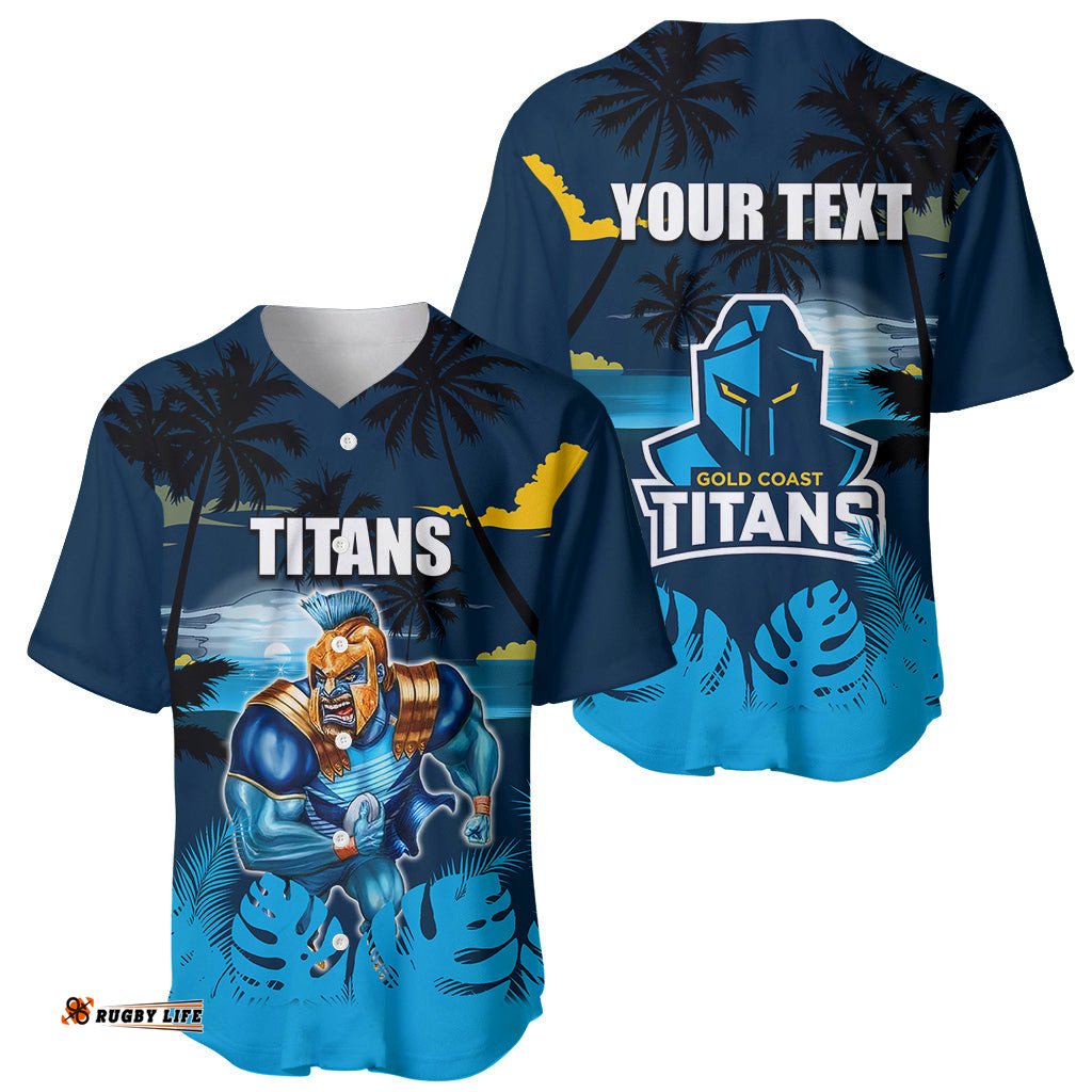 NRL Titans Baseball Jersey Shirt Summer Vibe Style