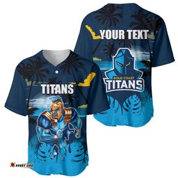 NRL Titans Baseball Jersey Shirt Summer Vibe Style