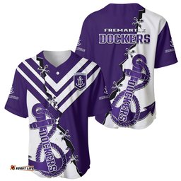 Fremantle Dockers Football Baseball Jersey Shirt Go Freo Sporty Version 02