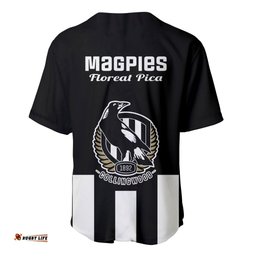 Collingwood Football Baseball Jersey Shirt Go Magpies Sporty Style