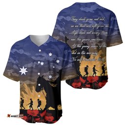 ANZAC DAY Baseball Jersey Shirt Camo Style Dawn Service 08