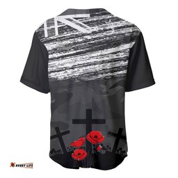 ANZAC DAY Baseball Jersey Shirt Camo Style Lest We Forget 09