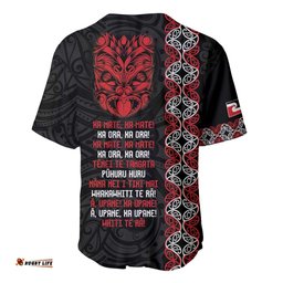 Aotearoa Toitu Te Tiriti Baseball Jersey Shirt Honour The Treaty Maori Haka