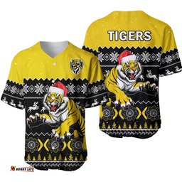 Richmond Football Baseball Jersey Shirt Tigers Indigenous Merry Christmas