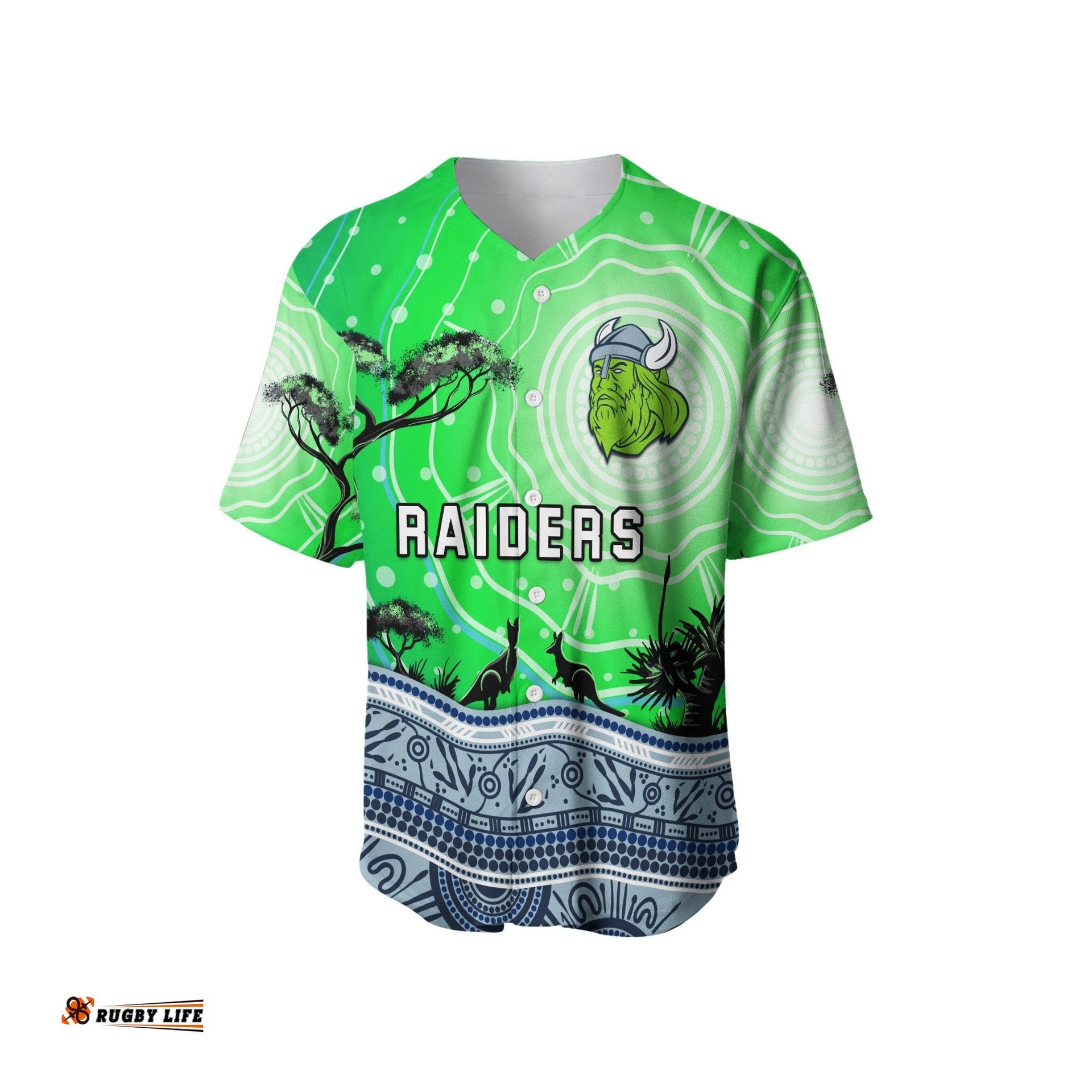 Raiders Indigenous Baseball Jersey Shirt