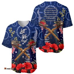 Anzac Baseball Jersey Shirt Australia Aboriginal Mix New Zealand Slouch Hats