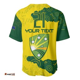 Custom Australia Cricket Baseball Jersey Shirt History Commemorative World Cup Winners