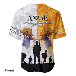 Australia And New Zealand ANZAC Day Baseball Jersey Shirt Lest We Forget