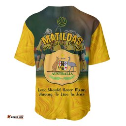 Matildas Pride Baseball Jersey Shirt LGBT Kangaroo Australian Proud