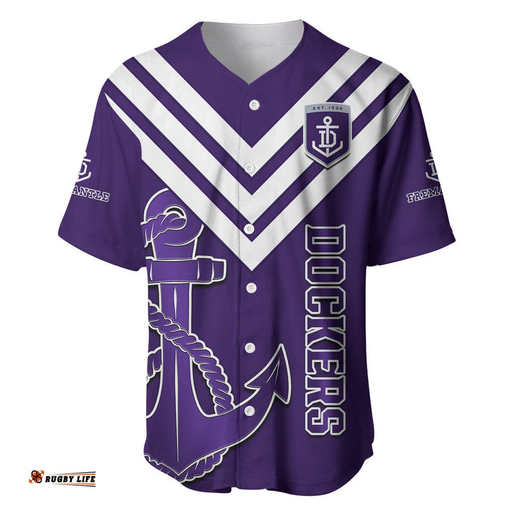 Fremantle Dockers Football Baseball Jersey Shirt Go Freo Sporty Version 01