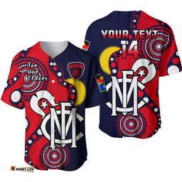 Custom Text And Number Melbourne Football NAIDOC Baseball Jersey Shirt Demons For Our Elders Indigenous Ver.01