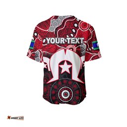 Custom Personalised Saints Australian Football Torres Strait Islanders Mix Aboriginal Baseball Jersey Shirt