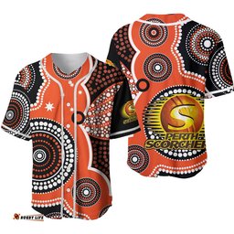 Perth Scorchers Baseball Jersey Shirt Australia Cricket BBL Aboriginal Ver.02