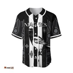 Magpies Indigenous Baseball Jersey Shirt We are the Champions