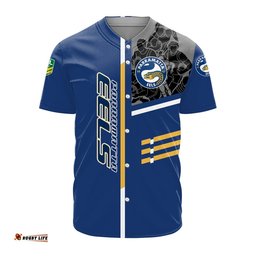 Parramatta Eels Baseball Jersey Shirt Personalized Rugby For Fan NRL