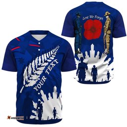 Custom Australia Anzac Camouflage Mix Fern Baseball Jersey Shirt