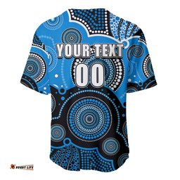 Custom Text And Number Strikers BBL Baseball Jersey Shirt Aboriginal Patterns