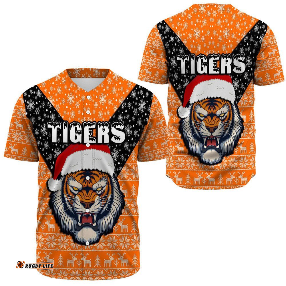 Clothing Wests Tigers Christmas Baseball Jersey Shirts
