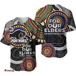 Panthers Rugby Baseball Jersey Shirt NAIDOC Aboriginal