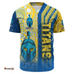 Clothing Gold Coast Titans Sporty Style Baseball Jersey Shirts
