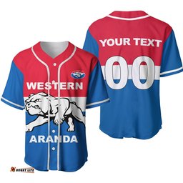 Custom Personalised Western Aranda Bulldogs Football Club Hermannsburg Baseball Jersey Shirt