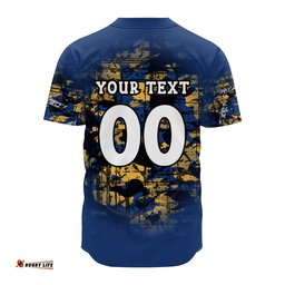 Parramatta Eels Baseball Jersey Shirt Camouflage Vintage NRL