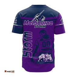 Melbourne Storm Baseball Jersey Shirt Personalized Pentagon Style NRL