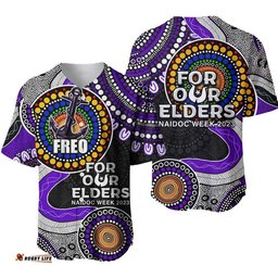 Freo Rugby Baseball Jersey Shirt NAIDOC Aboriginal