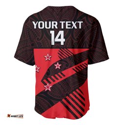 Custom Text And Number Aotearoa Netball Mainland Tactix Go Girls Baseball Jersey Shirt
