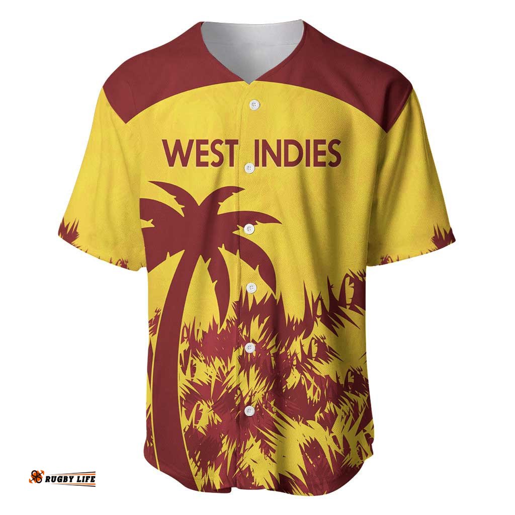 Custom West Indies Cricket Baseball Jersey Shirt Windies Newest Version