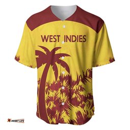 Custom West Indies Cricket Baseball Jersey Shirt Windies Newest Version