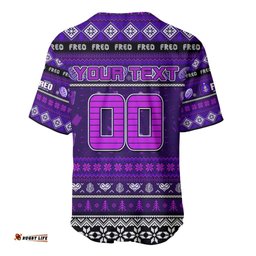 Personalized Freo Football Xmas Baseball Jersey Shirt Australia AFL Mascot