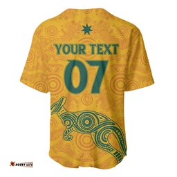 Australia 2024 Custom Baseball Jersey Shirt Aboriginal GO Team Aussie