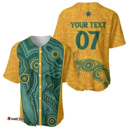 Australia 2024 Custom Baseball Jersey Shirt Aboriginal GO Team Aussie