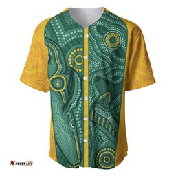 Australia 2024 Custom Baseball Jersey Shirt Aboriginal GO Team Aussie