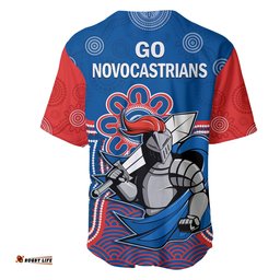 Knights Rugby Baseball Jersey Shirt Novocastrians 1987 Aboriginal Art