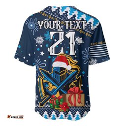 Custom Titans Rugby Baseball Jersey Shirt Chirstmas Vibe