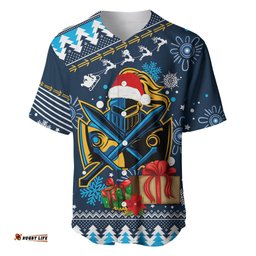 Custom Titans Rugby Baseball Jersey Shirt Chirstmas Vibe